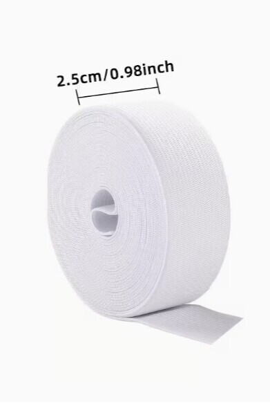 2 Meters - 2.5cm Knitted Elastic